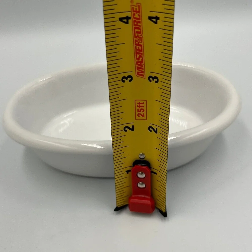 LaMont Inspiration Soap Dish Unisex OS White Very Good Ceramic Oval CR301